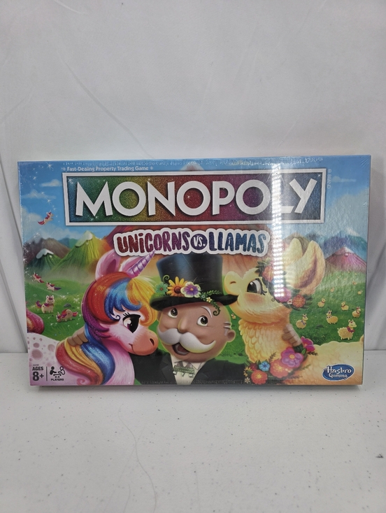 Other - Brand New Sealed Monopoly Unicorns Vs. Llamas Board Game Hasbro